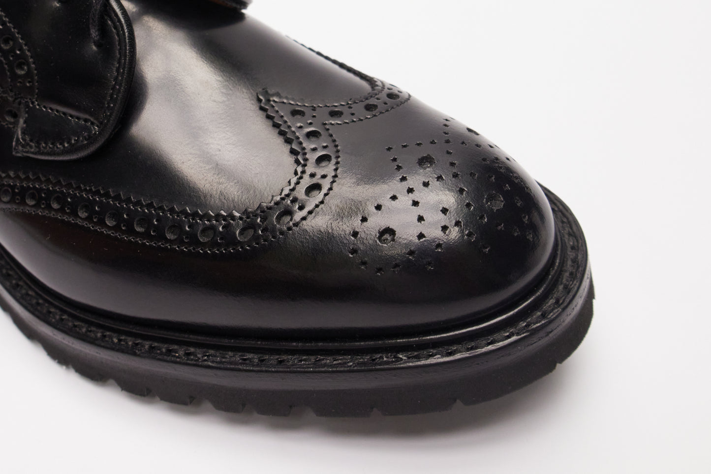 Guinevere Brogue Derby Shoes - Black