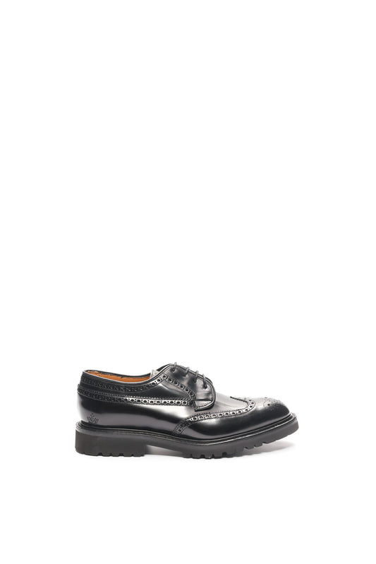 Guinevere Brogue Derby Shoes - Black