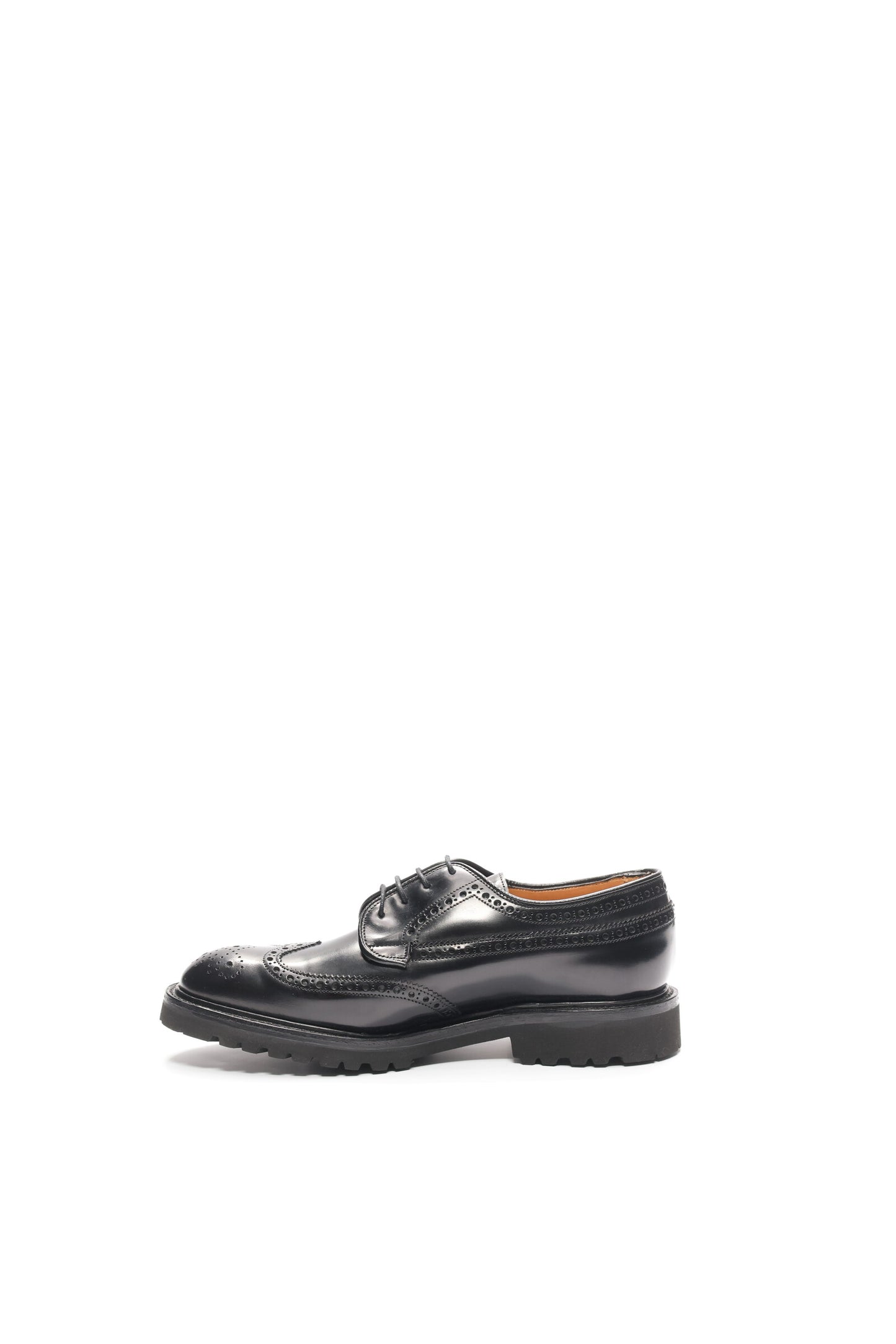 Guinevere Brogue Derby Shoes - Black