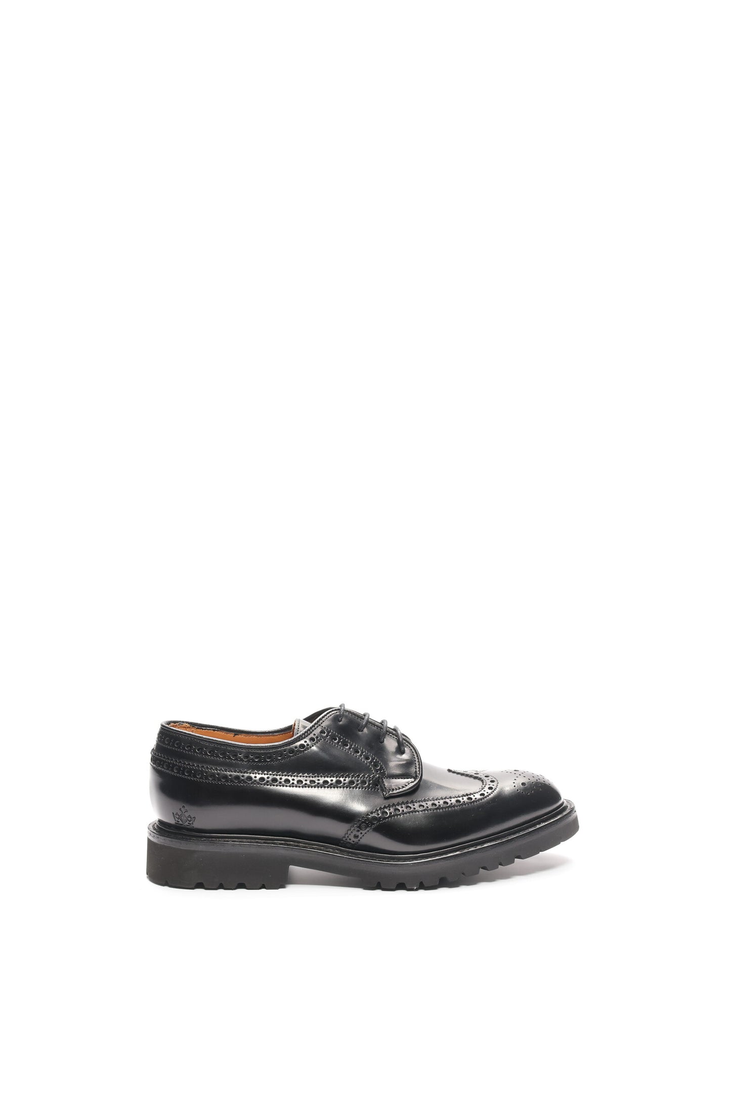 Guinevere Brogue Derby Shoes - Black