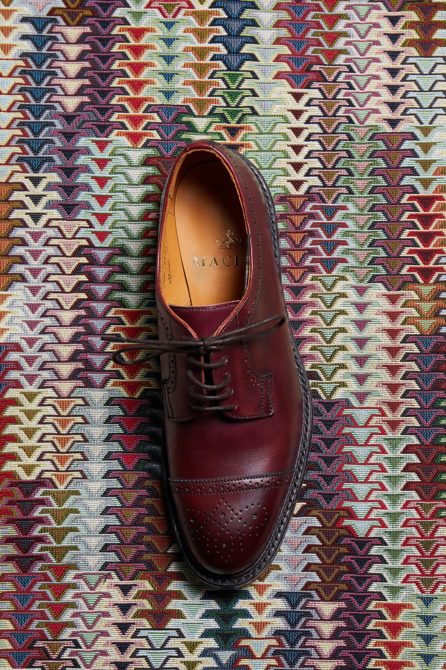 Sophie Derby Shoes - Burgundy