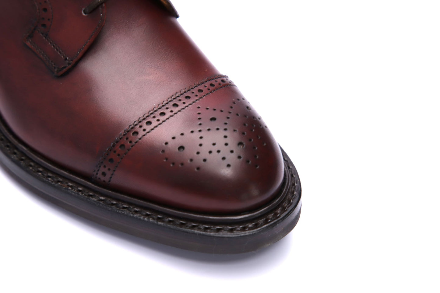 Sophie Derby Shoes - Burgundy